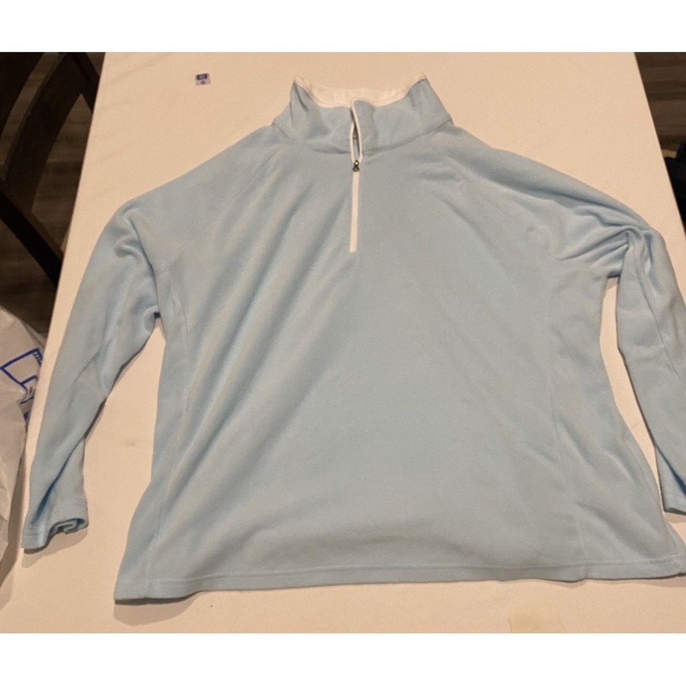 Columbia Benton Springs 3X Full Zip Fleece Jacket (Plus Size 3X)‎ Baby Blue Soft